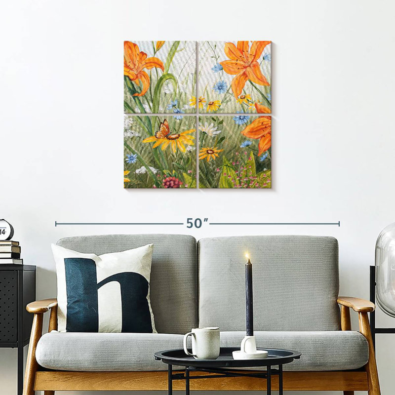Harnek Wildflowers III, H 26 po x l 26 po