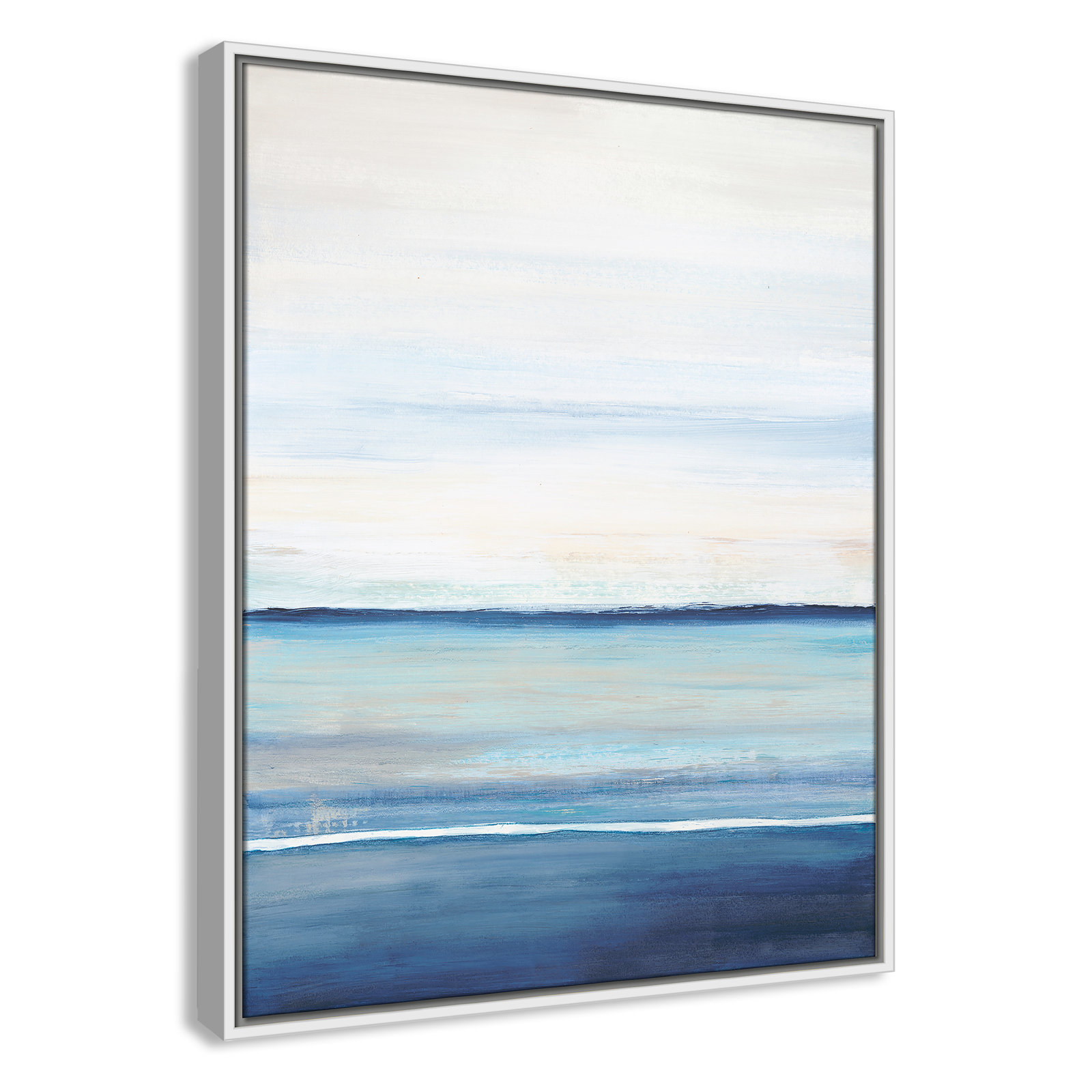 Emmit "Distant Whispers" Print by Filippo Ioco, 29.5" H x 23.5" W x 2" D, White Framed Canvas