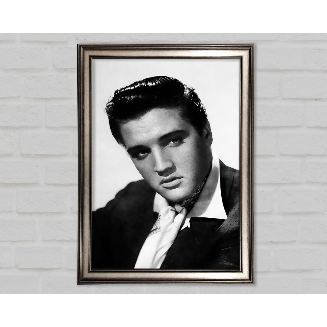 Elvis Presley Porträt - Einzelner Bilderrahmen Kunstdrucke