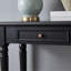 Console rectangulaire en bois massif noir-1671865488