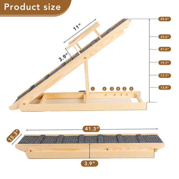 Paw Fair, Wooden Adjustable Pet Furniture