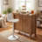 Harjyot Modern Swivel Adjustable Height Bar Stool with Backrest Footrest for Kitchen Island Bar Counter-1300714219-1303542583