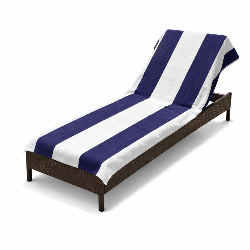 Cotton Cabana Stripe Standard Size Towel/ Beach Towel, Blue