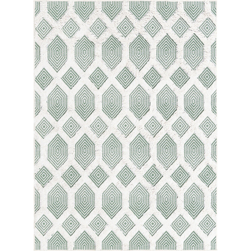 Mishti Cotton Geometric Indoor Rug, Rectangle 4'5" x 6'