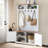 Hall Tree 38"wide With Bench And Shoe Storage
