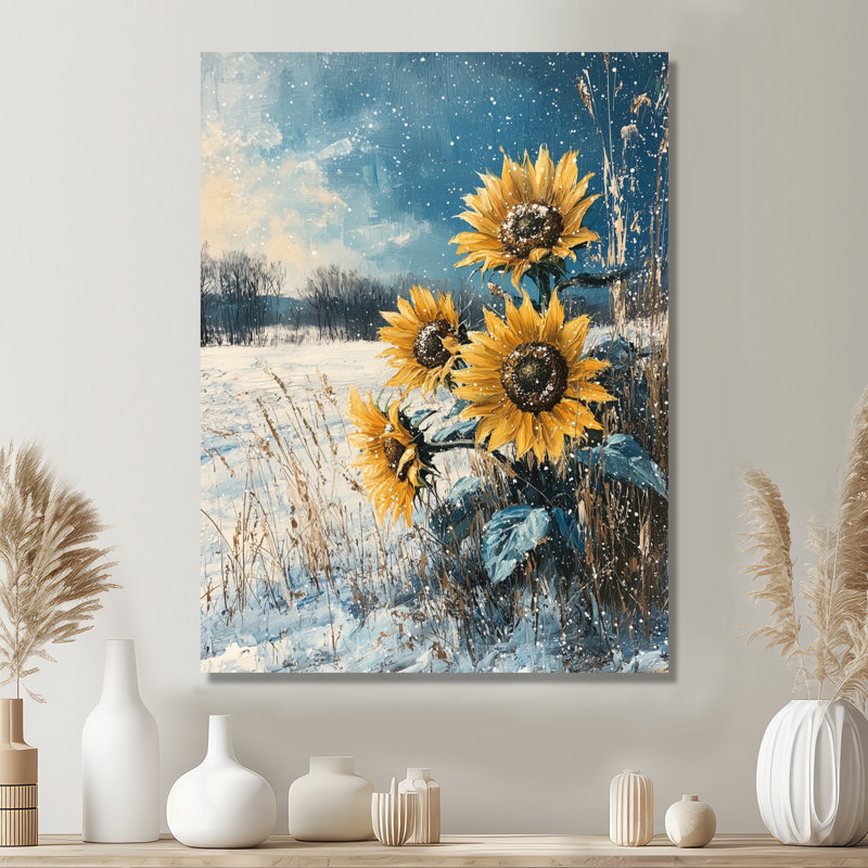 Dominek - Floral Wall Art, H 32 po x l 16 po, Toile tendue, Ne s’applique pas