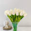 Tall Tulip Centerpiece Glass Vase