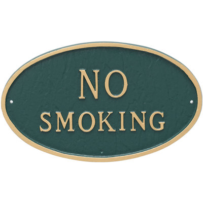 Plaque de jardin sans fumer