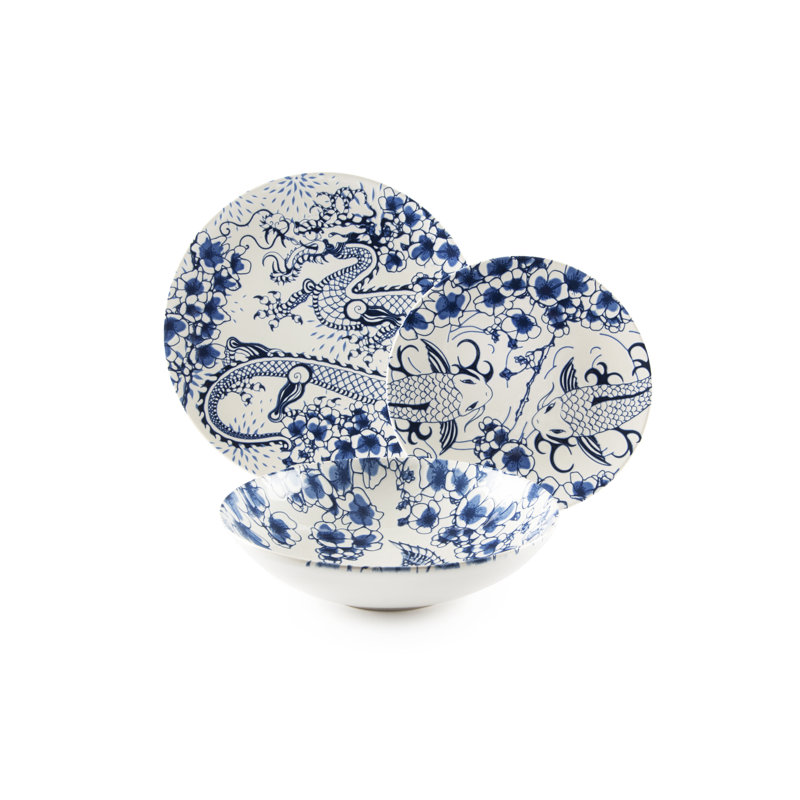 Zen Piece Ceramic Dinnerware Set - Service for 6