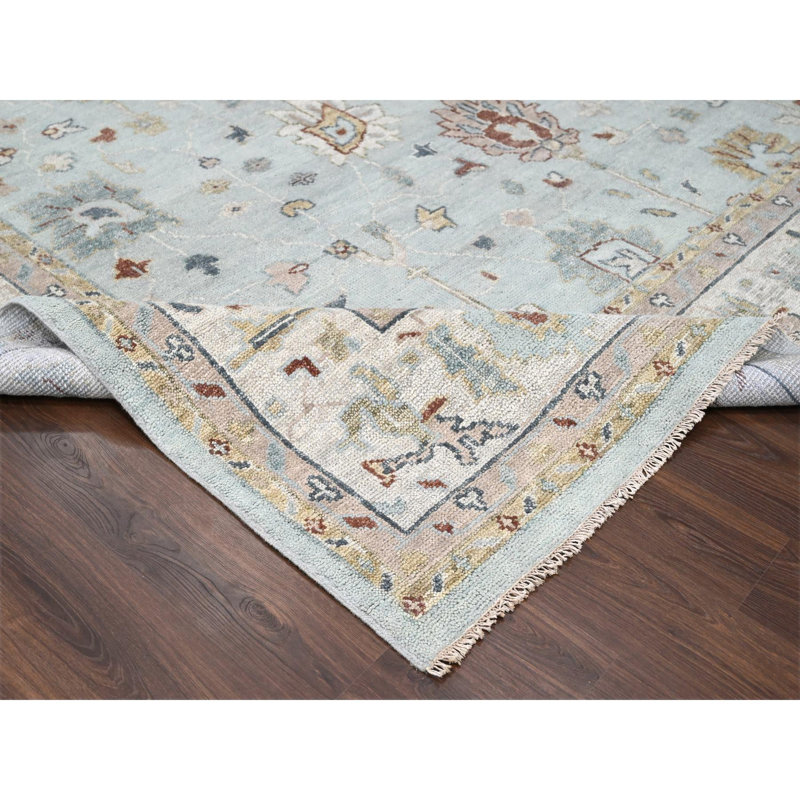 Whittany One-of-a-Kind 12' X 14'10" New Age Wool Area Rug Blue