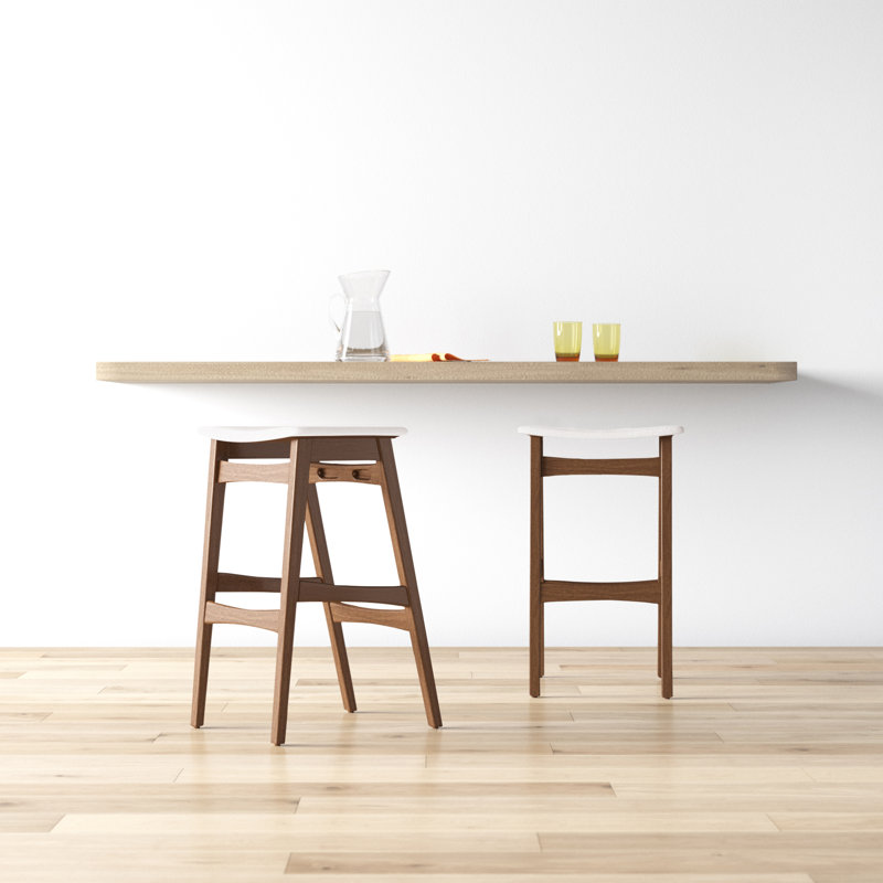 Tabouret de bar 30 po Kreitzer, Beige clair, Brun