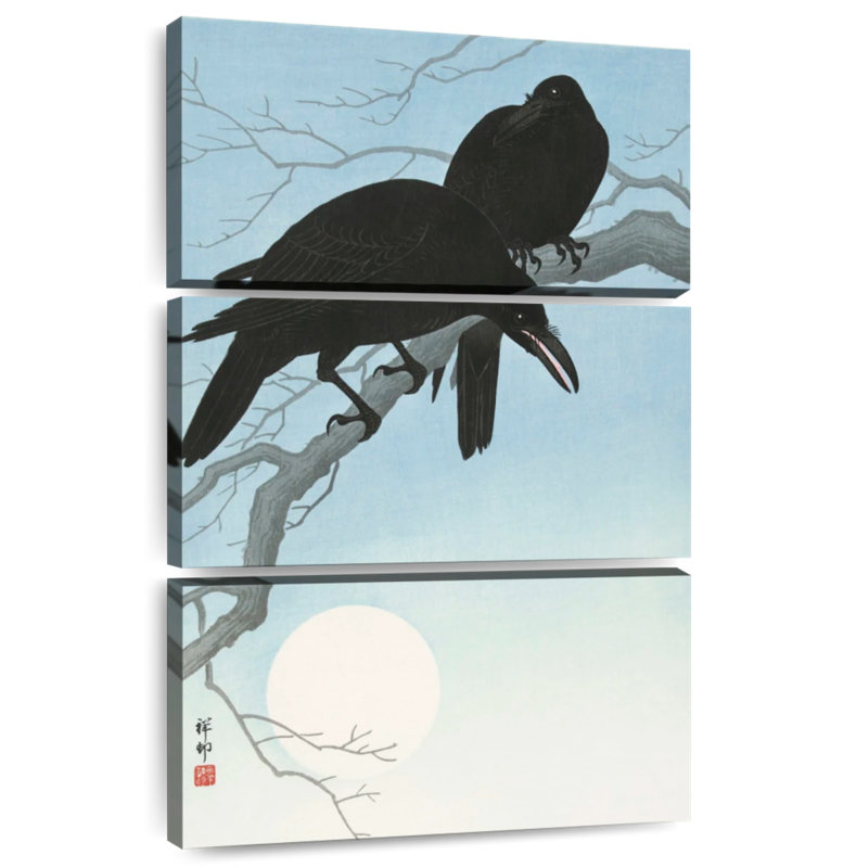 Brampt Crows In Moonlight, 57'' H x 36'' W
