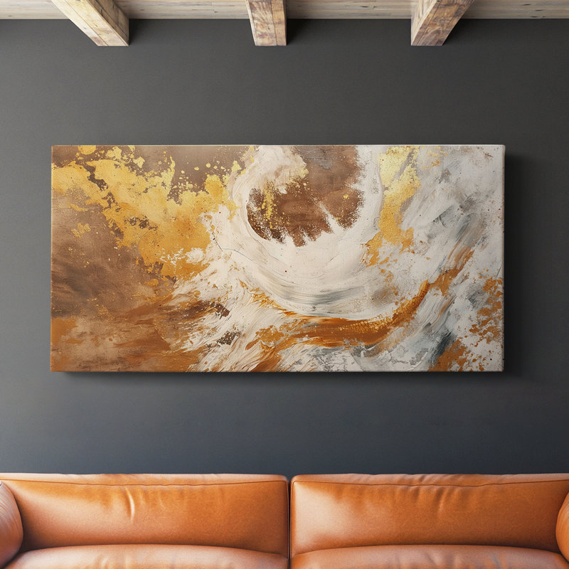Abstrait, série 4 # Lxxli-Gallery, toile tendue, H 20 po x l 40 po