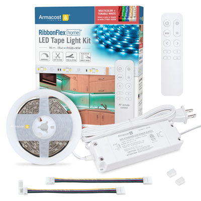 RibbonFlex Home 24V RGB+WW Multicolor Strip Light Kit