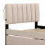 Lit plateforme tapissier avec lit gigogne
