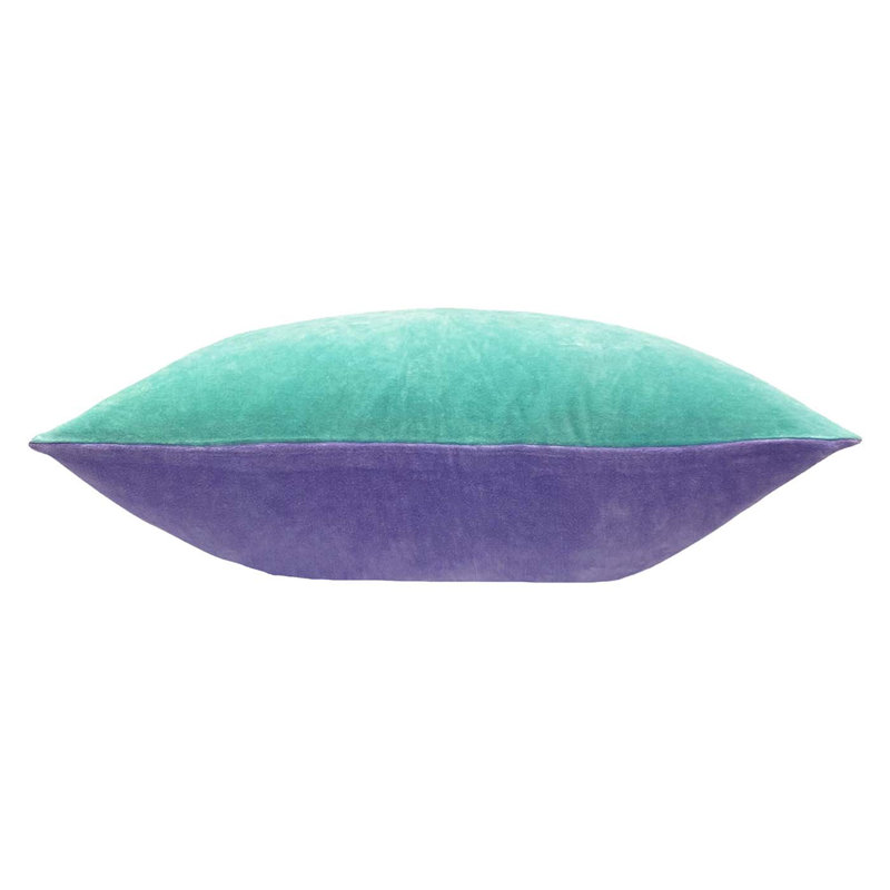 Geometric Rectangular Lumbar Cushion, Mint/Pink/Lemon