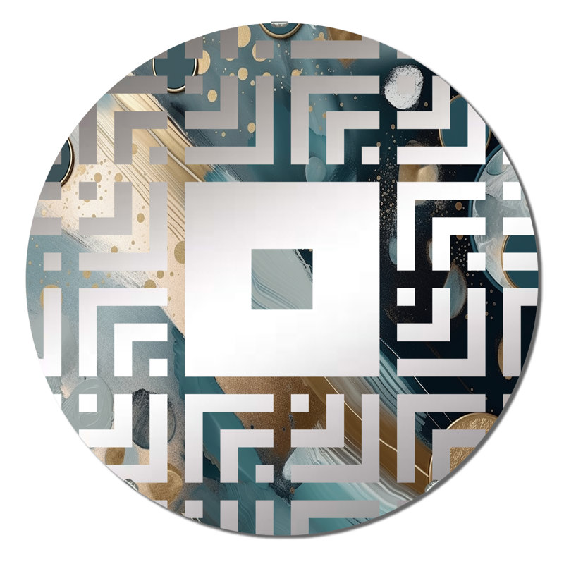 Almada - Miroir mural carré, 31,4 po x 31,4 po