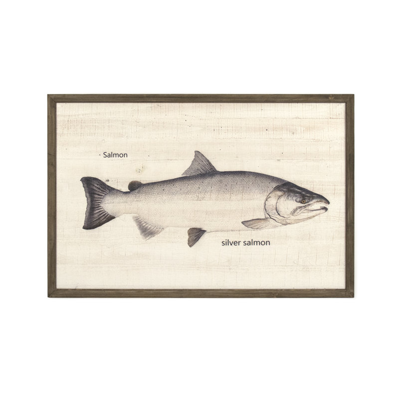 Silver Salmon Print, 31.5" H x 47.5" W x 1.5" D