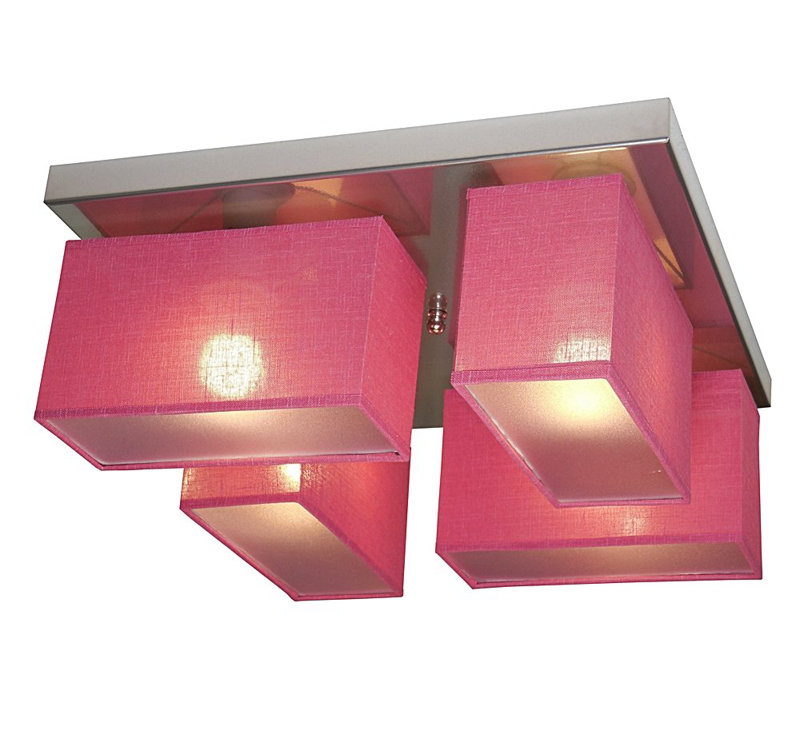 Passarelli Semi Flush Mount, Pink