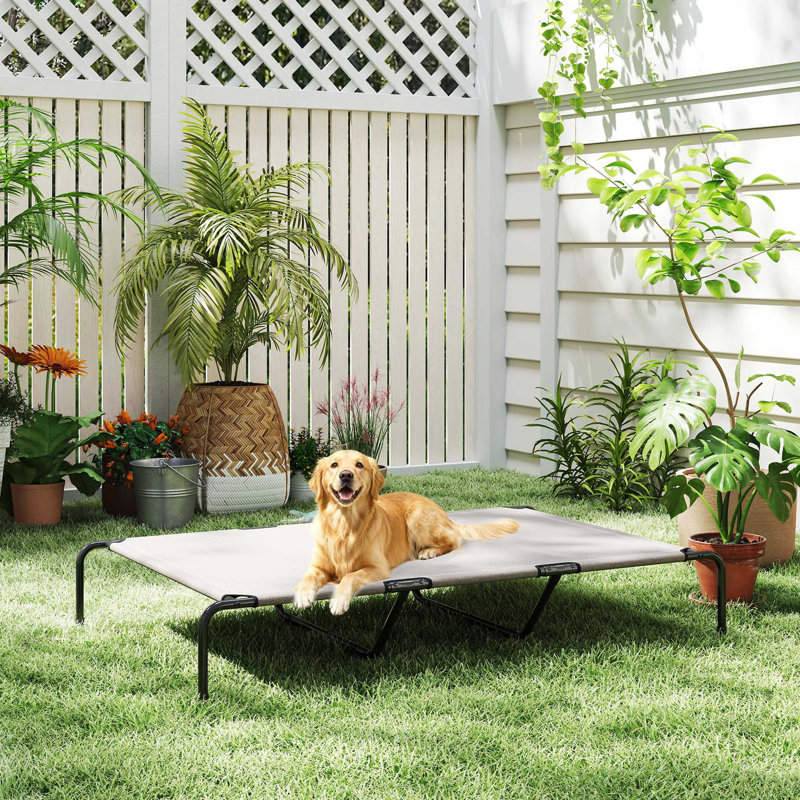 Lit pour chien d'extérieur Pawhut, Beige