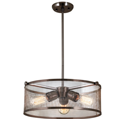 Lustree tambour 3 lumières ombrée Breslin