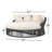 Renfri 67" Wide Patio Daybed with Cushions-234374714-189399102
