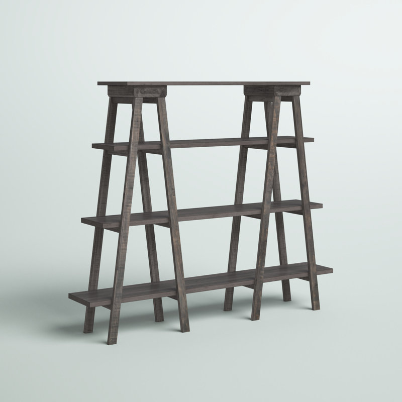 Gherlein Storage Bookcase, Weathered Charcoal