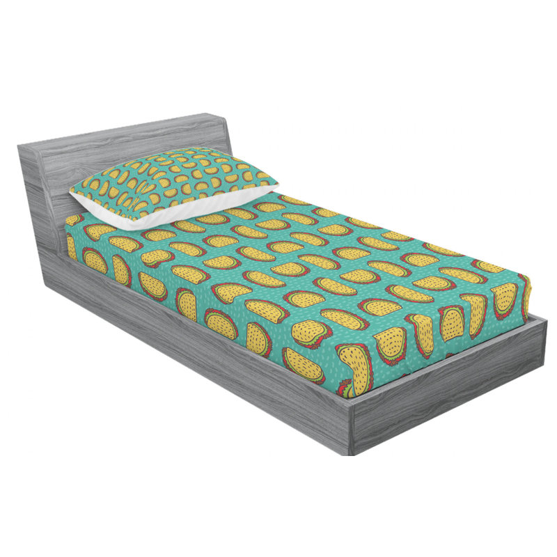 Microfiber Sheet Set, Twin Sheet Set with Fitted Sheet