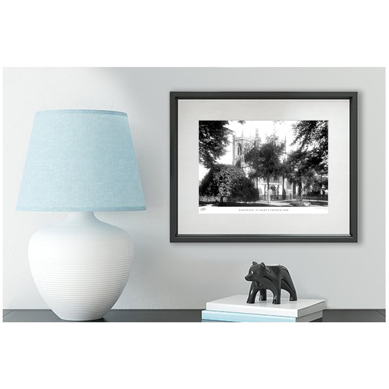 Nantwich, St Marys Church 1898 - Single Picture Frame Print, 40cm H x 50cm W x 2.3cm D