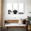 Adorable chiots sur toile, ensemble de 3 pièces-92829647