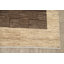 Tapis décoratif en laine de conception unique 5 pi 6 po x 9 pi 11 po noué à la main New Age en brun/beige