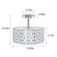 Plafonnier semi-encastré 3 lumières 12,6 po Rushda-25904954