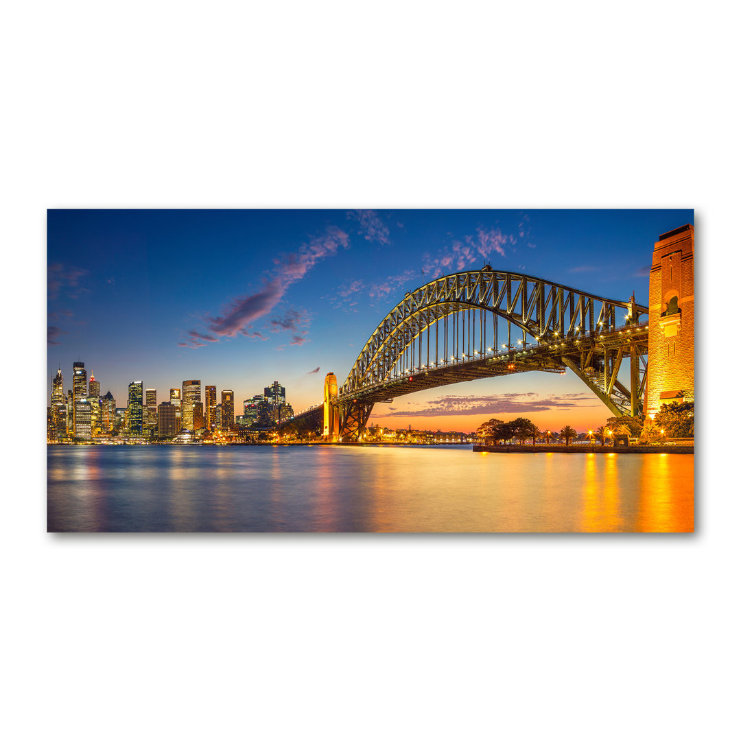 Glasbild Sydney Panorama