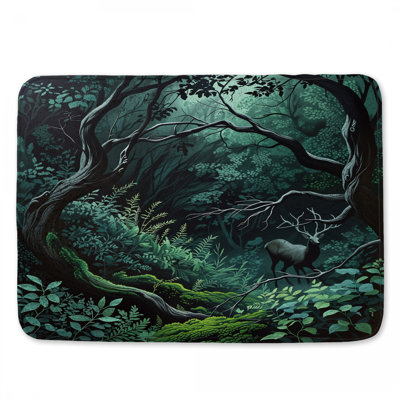 Tapis de bain Dense Forest