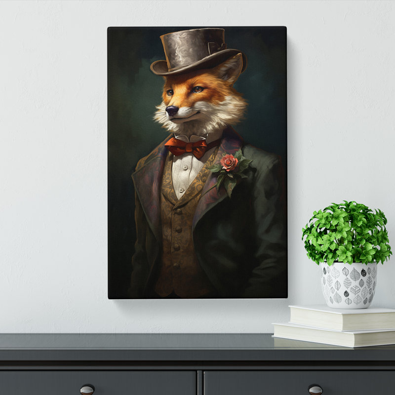 Fox Victorian No.2 - No Frame Print, 76cm H x 50cm W x 3cm D