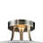 Mckinnis 3 - Light 14" Satin Nickel Shaded Drum Semi Flush Mount