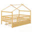Lit double en bois avec lit gigogne simple-207175893