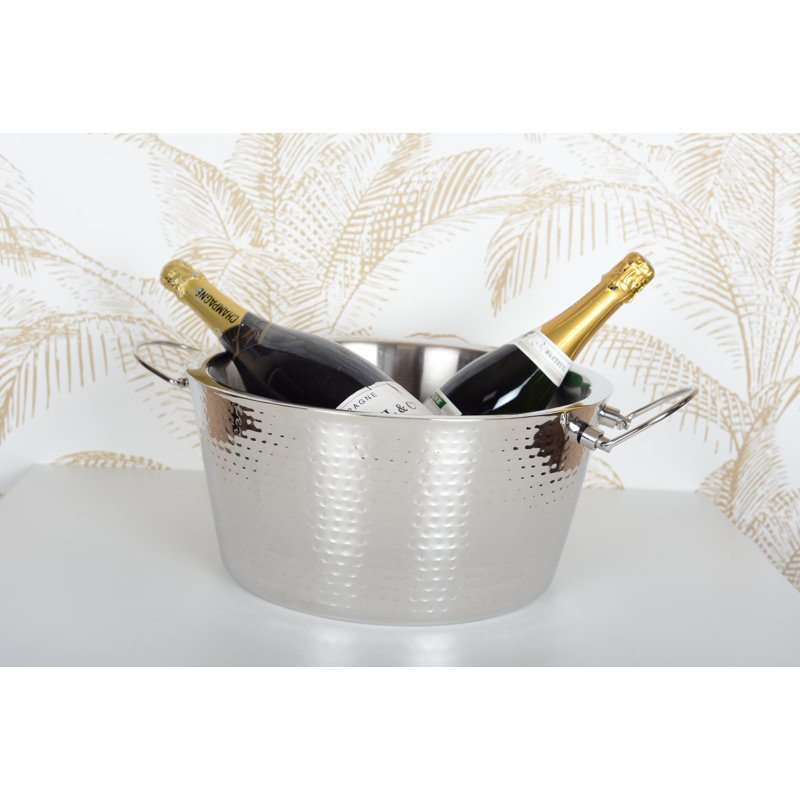 Beverage Tub Hammered And Mirror