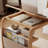 Flip Top C Table with Storage, Mobile Solid Wood End Table with Wheels, Multipurpose Side Table for Home Office-1617299468