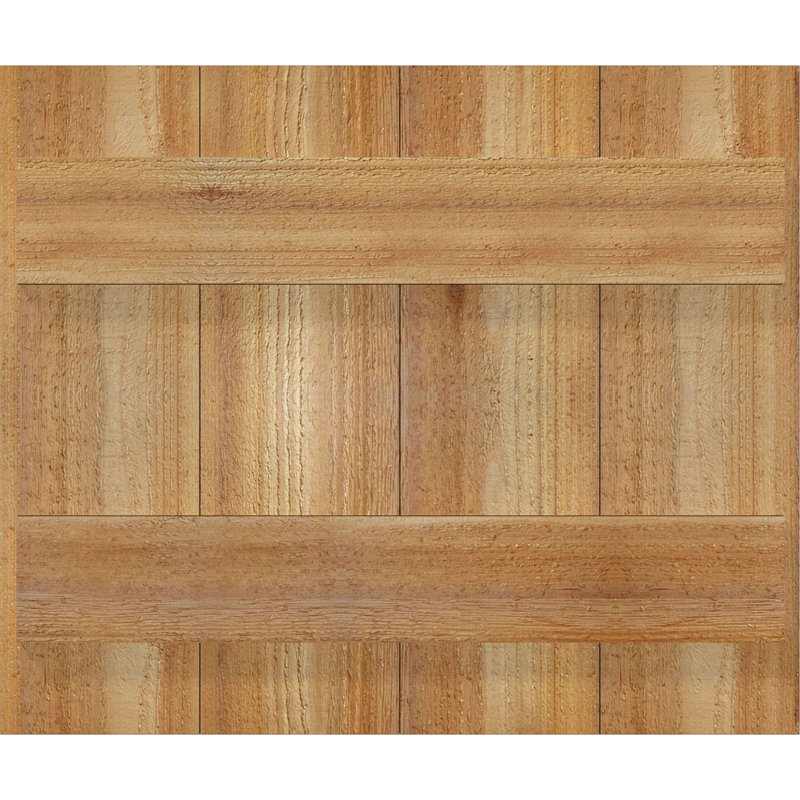 TimberCraft 5 3/8 "planches jointes à panneaux n-batten, cèdre rouge de l'Ouest (par paire), 21 1/2 po, 31 po