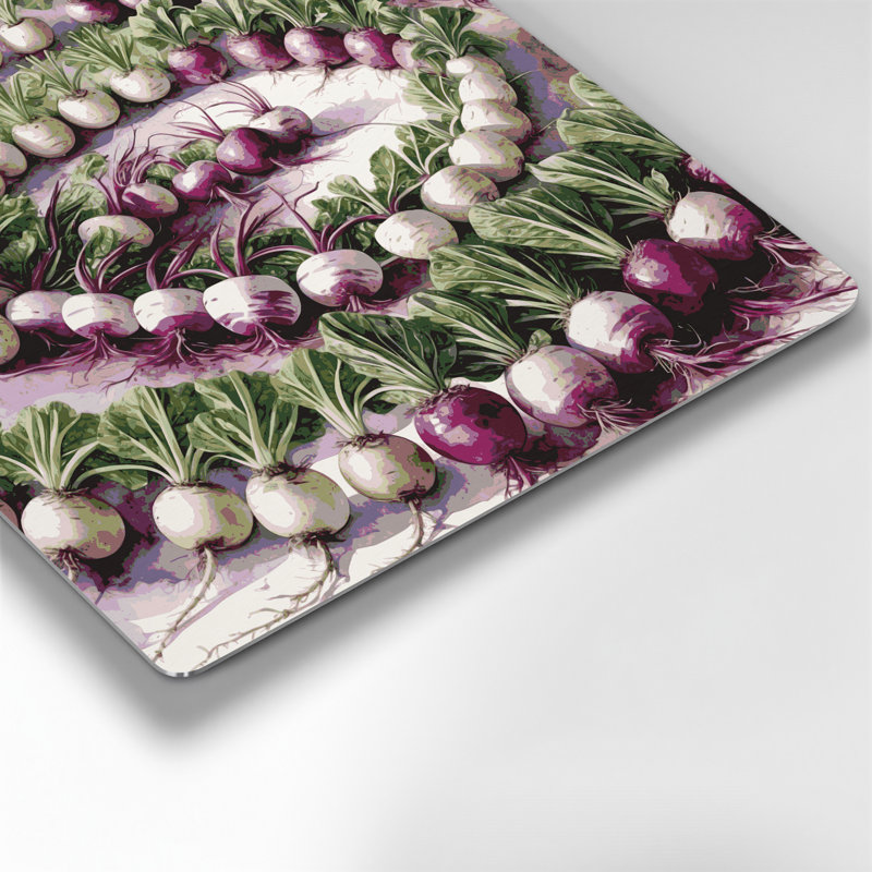 Légumes, navets, art mural en métal beige, H 12 po x l 12 po