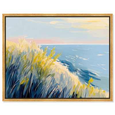 «Harmony of Sea and Grass Vintage Landscape» par Art Remedy