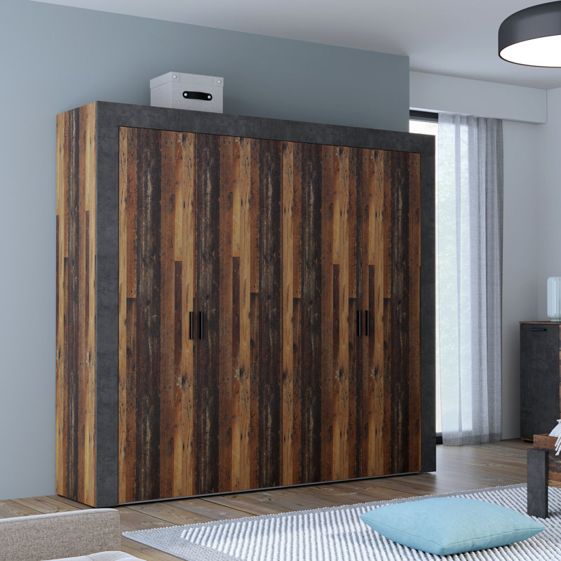 Carennac 4 Door Manufactured Wood Wardrobe