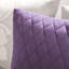 Édredon très grand en coton imprimé gris taupe / mauve avec jupe de lit, taies décoratives et 3 coussins décoratifs-119106149-119106153