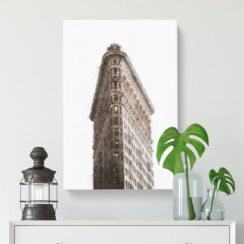 Flatiron Building In New York City - Wrapped Canvas, 50cm H x 35cm W x 3cm D