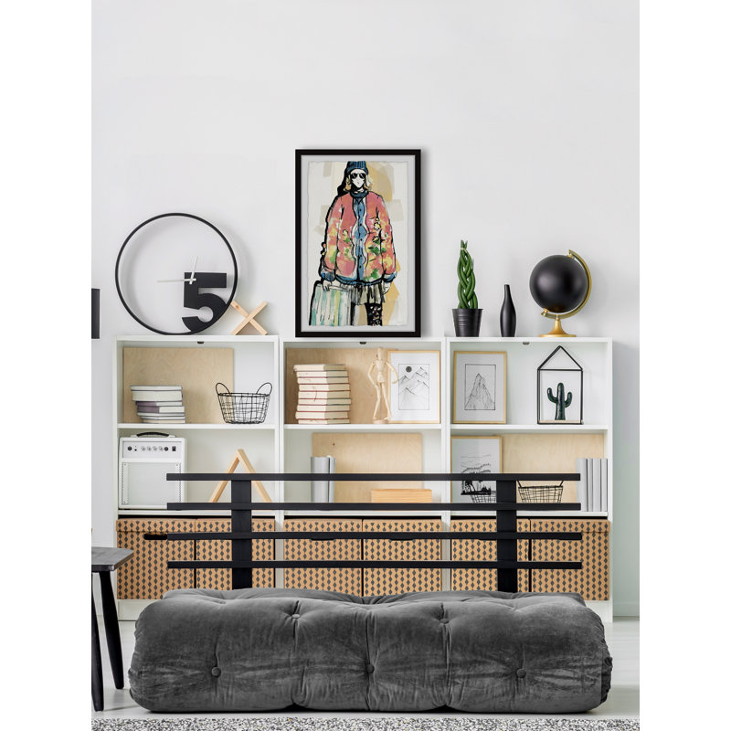 Hippie Girl by Parvez Taj - Single Picture Frame Painting, 91 cm H x 61 cm W
