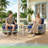 Outdoor Rattan Woven Sofa With Luminous End Table And Swivel Chair-102744629