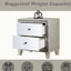 Sliverfluff Mirrored & Finish Nightstand with Spacious Drawers and Elegant Design for Modern Bedrooms
