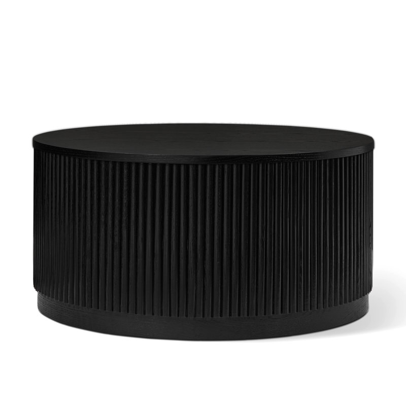Chaunce Solid Coffee Table, Black