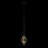 Marcia 1-Light Mini Pendant - Matte Black/French Gold